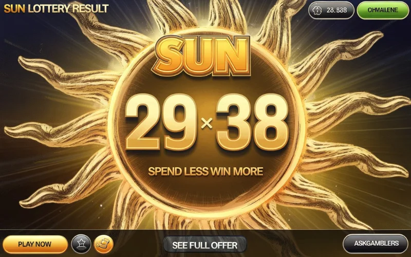 sun lottery result